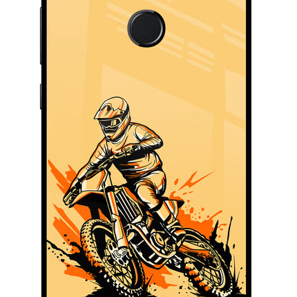 Off-Road Fury Honor 9N Glass Case Back Cover by Casekaro