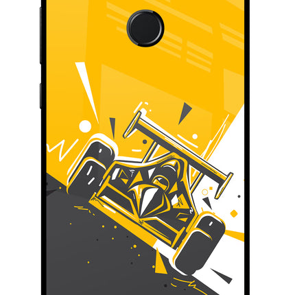 Track King Honor 9N Glass Case Back Cover by Casekaro