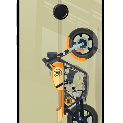 Vertical Speedster Honor 9N Glass Case Back Cover by Casekaro