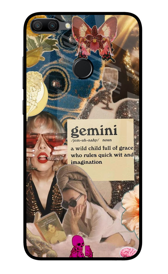 Gemini Zodiac Honor 9N Glass Case Back Cover by Casekaro