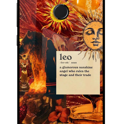 Leo Zodiac Honor 9N Glass Case Back Cover by Casekaro