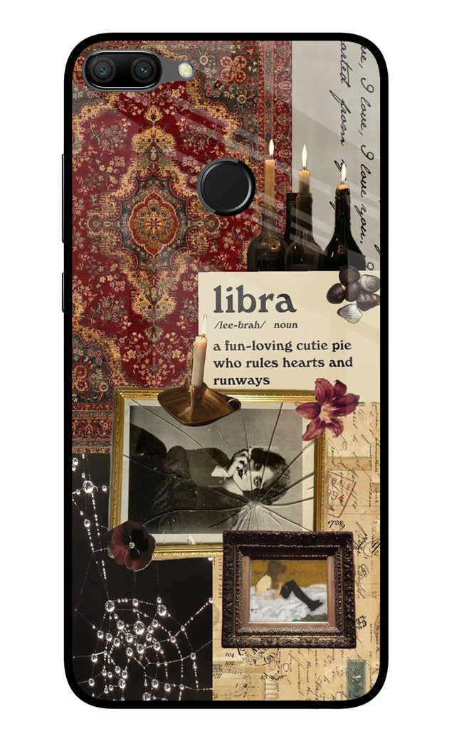 Libra Zodiac Honor 9N Glass Case Back Cover by Casekaro
