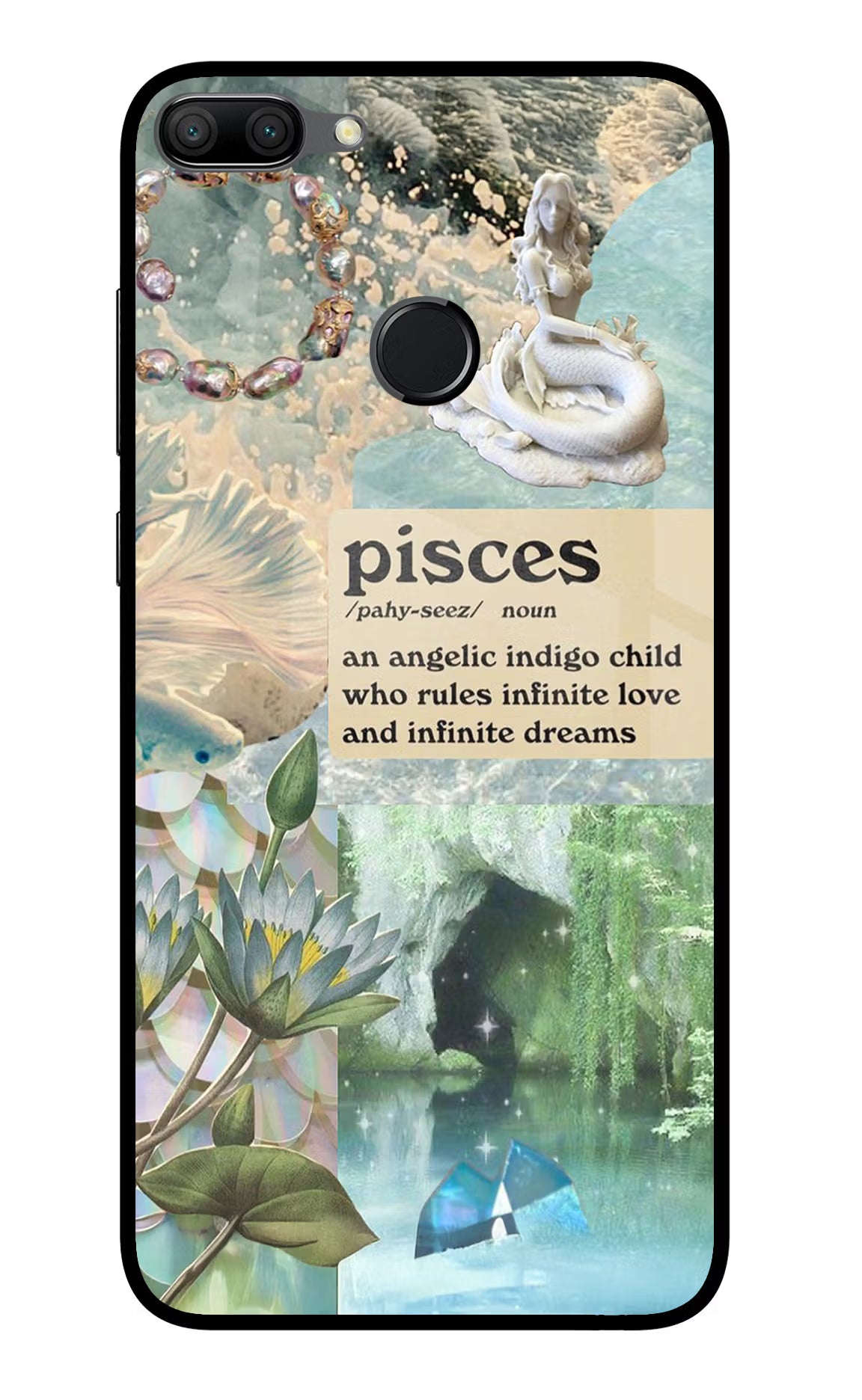 Pisces Zodiac Honor 9N Glass Case Back Cover by Casekaro