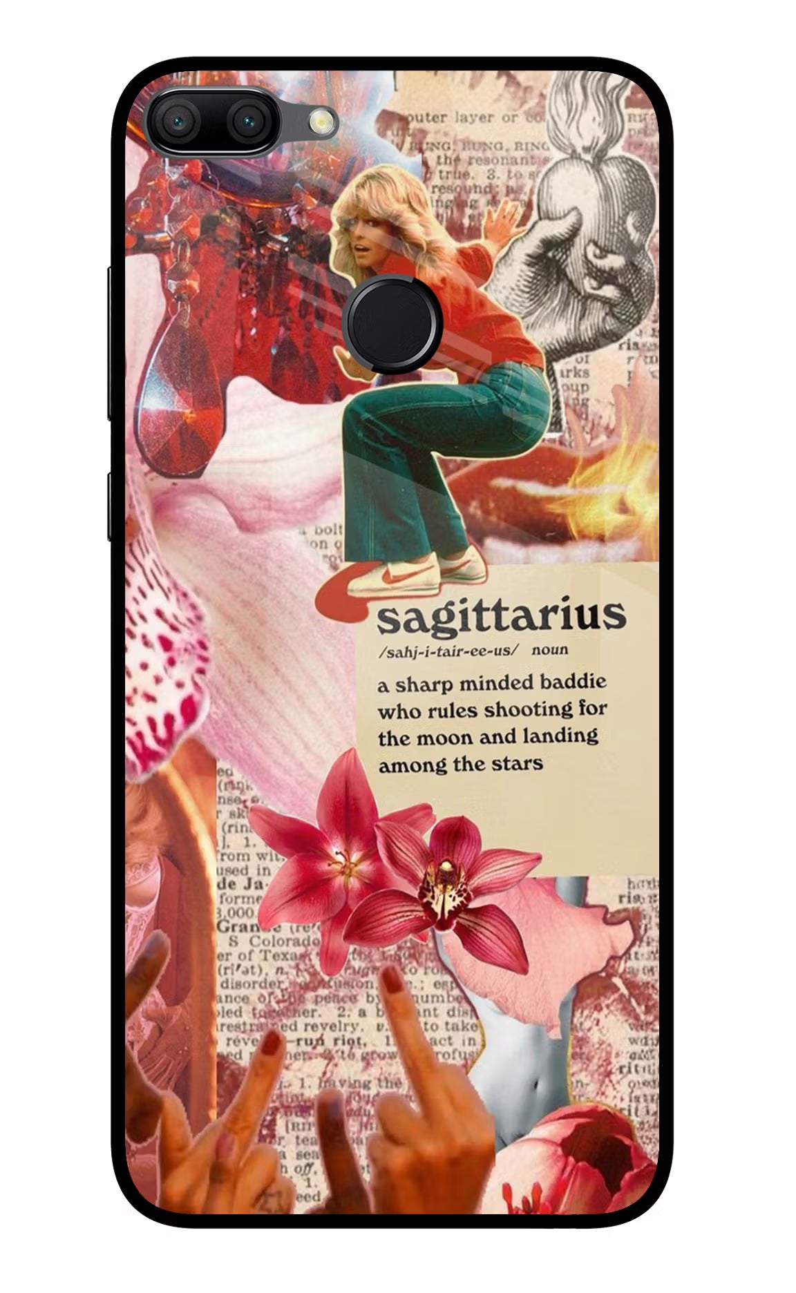 Sagittarius Zodiac Honor 9N Glass Case Back Cover by Casekaro