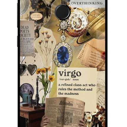 Virgo Zodiac Honor 9N Glass Case Back Cover by Casekaro