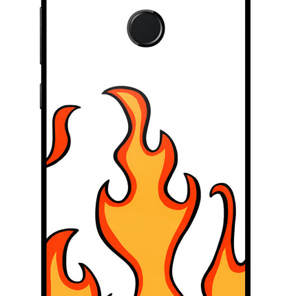 Fired Up – White Honor 9N Glass Case Back Cover by Casekaro