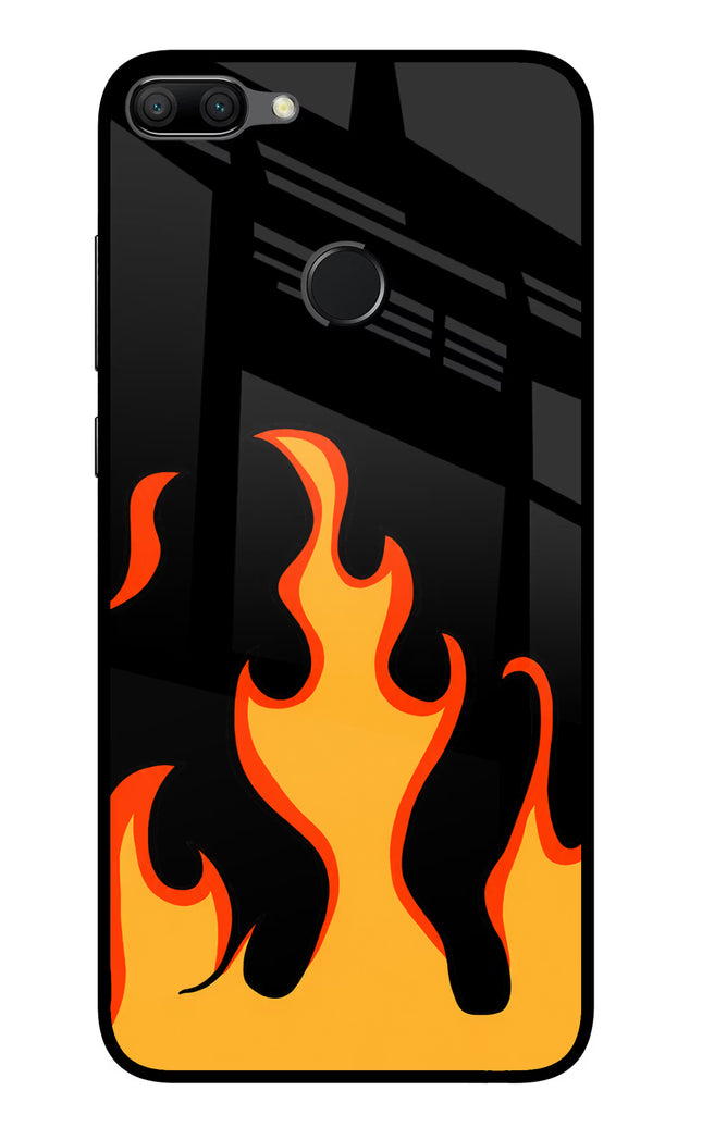 Fired Up – Black Honor 9N Glass Case Back Cover by Casekaro