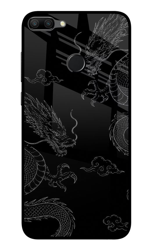Twin Dragons Honor 9N Glass Case
