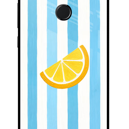 Summer Lemon Honor 9N Glass Case Back Cover by Casekaro