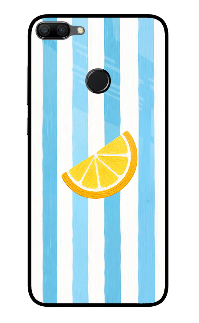 Summer Lemon Honor 9N Glass Case Back Cover by Casekaro