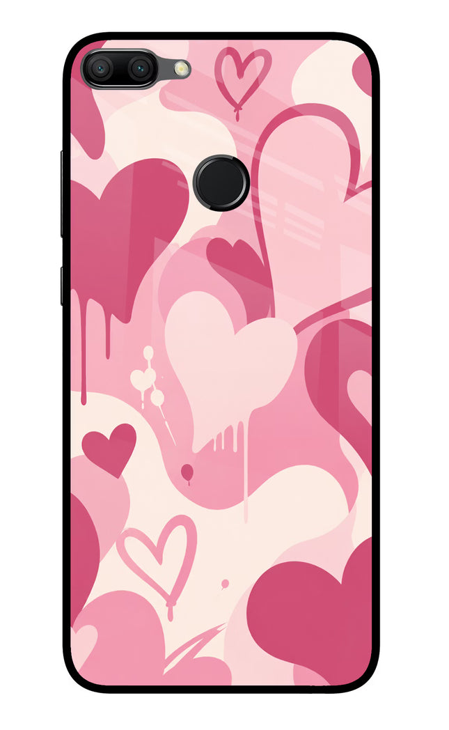 Hearty case Honor 9N Glass Case Back Cover by Casekaro