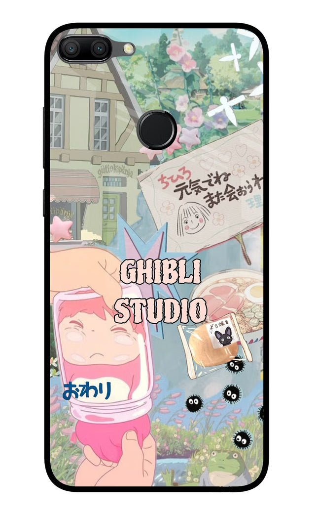Studio Ghibli Honor 9N Glass Case Back Cover by Casekaro