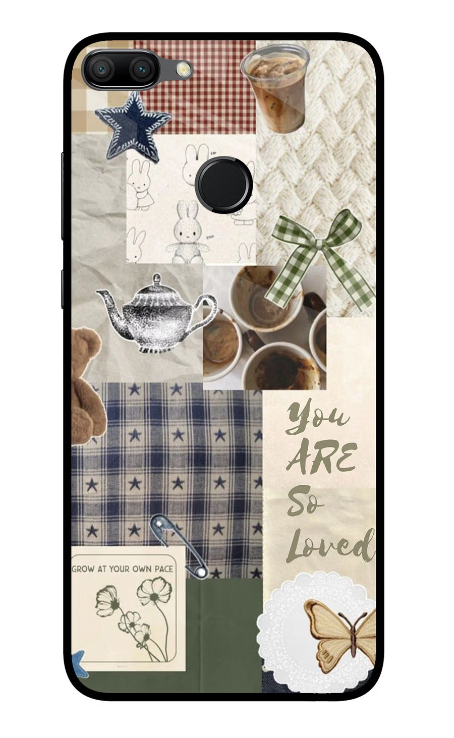Cookie Honor 9N Back Cover, Glass case