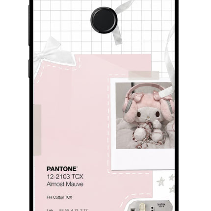 Pantone Asthetic Honor 9N Glass Case Back Cover by Casekaro