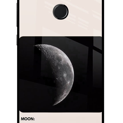 Moon Phase Honor 9N Glass Case Back Cover by Casekaro