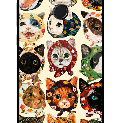 Cool Cat Honor 9N Glass Case Back Cover by Casekaro