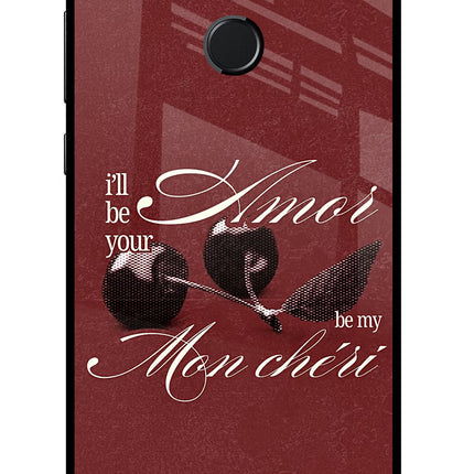 Velvet Cherry Honor 9N Glass Case Back Cover by Casekaro