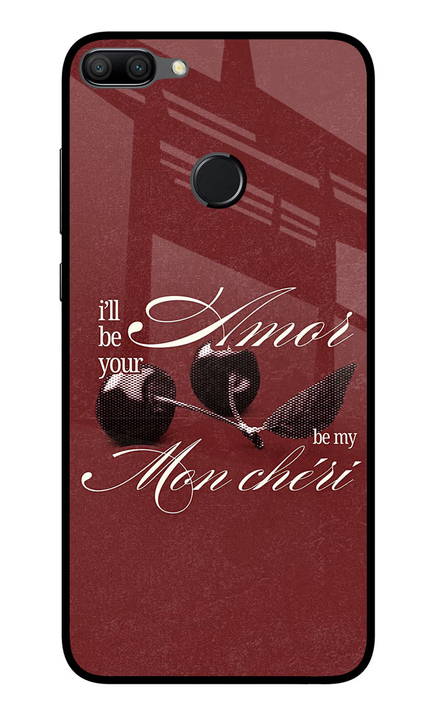 Velvet Cherry Honor 9N Glass Case Back Cover by Casekaro
