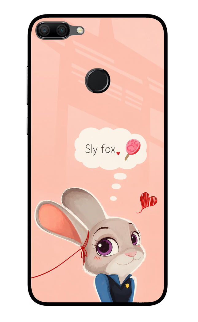 Judy Charm Honor 9N Glass Case Back Cover by Casekaro