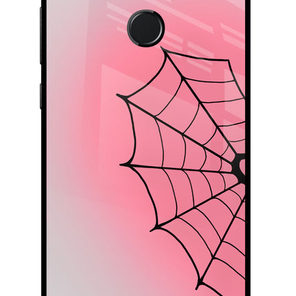 Pink Web Honor 9N Glass Case
