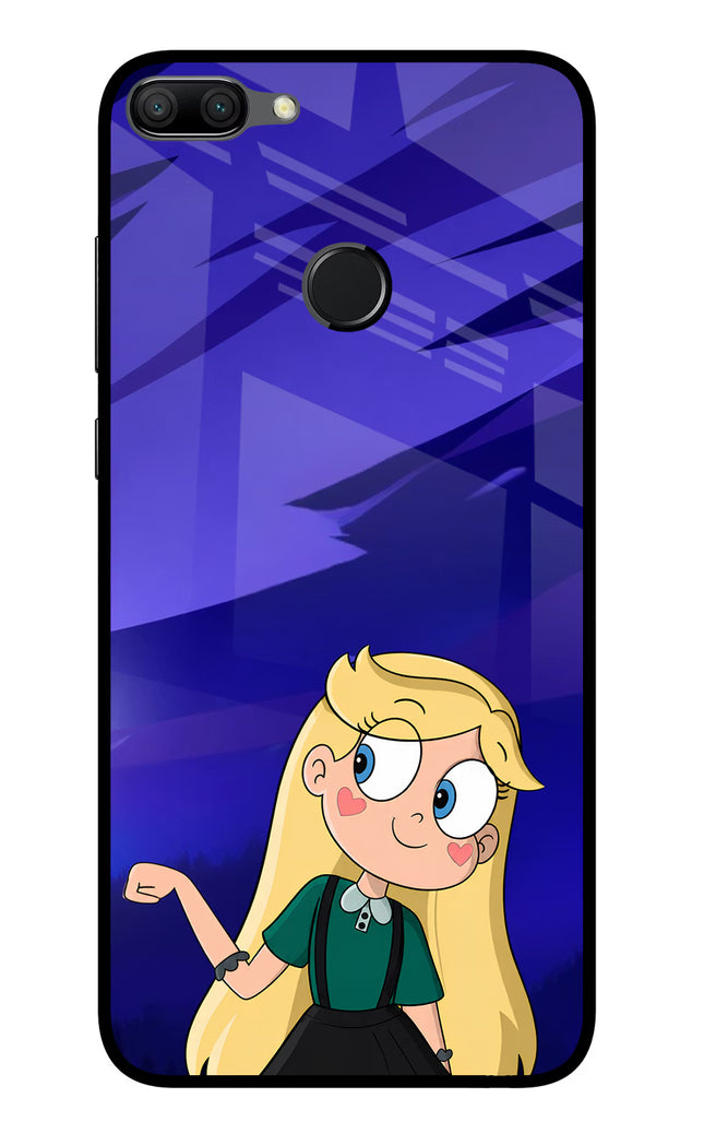 Star Glow Honor 9N Glass Case Back Cover by Casekaro