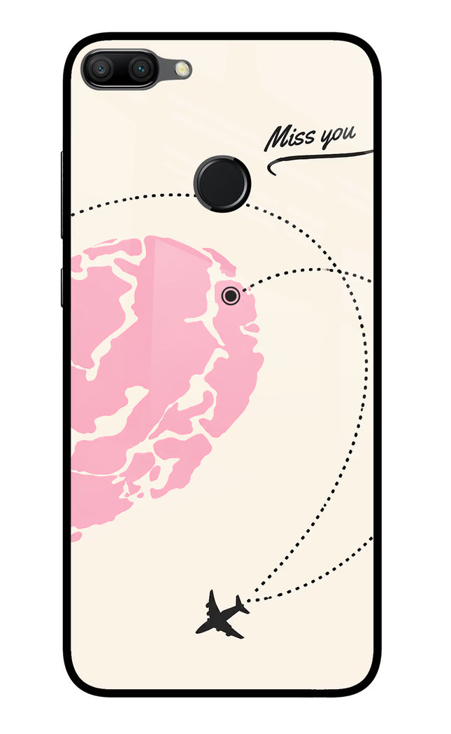 Miss Orbit Honor 9N Glass Case Back Cover by Casekaro