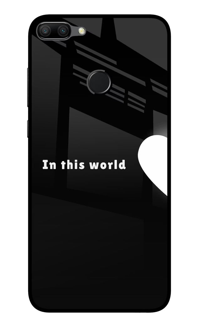This World Honor 9N Glass Case Back Cover by Casekaro
