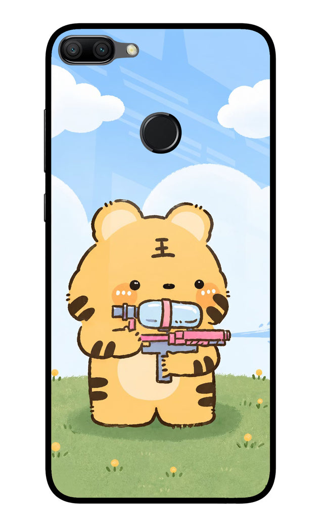 Tiger Treat Honor 9N Glass Case Back Cover by Casekaro