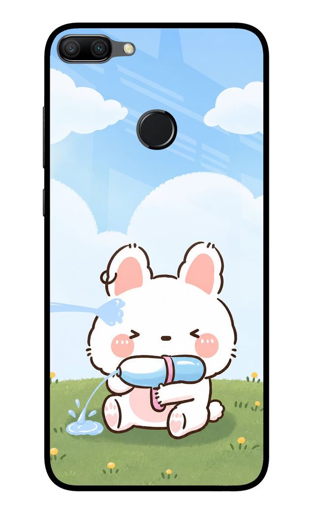 Bunny Treat Honor 9N Glass Case Back Cover by Casekaro