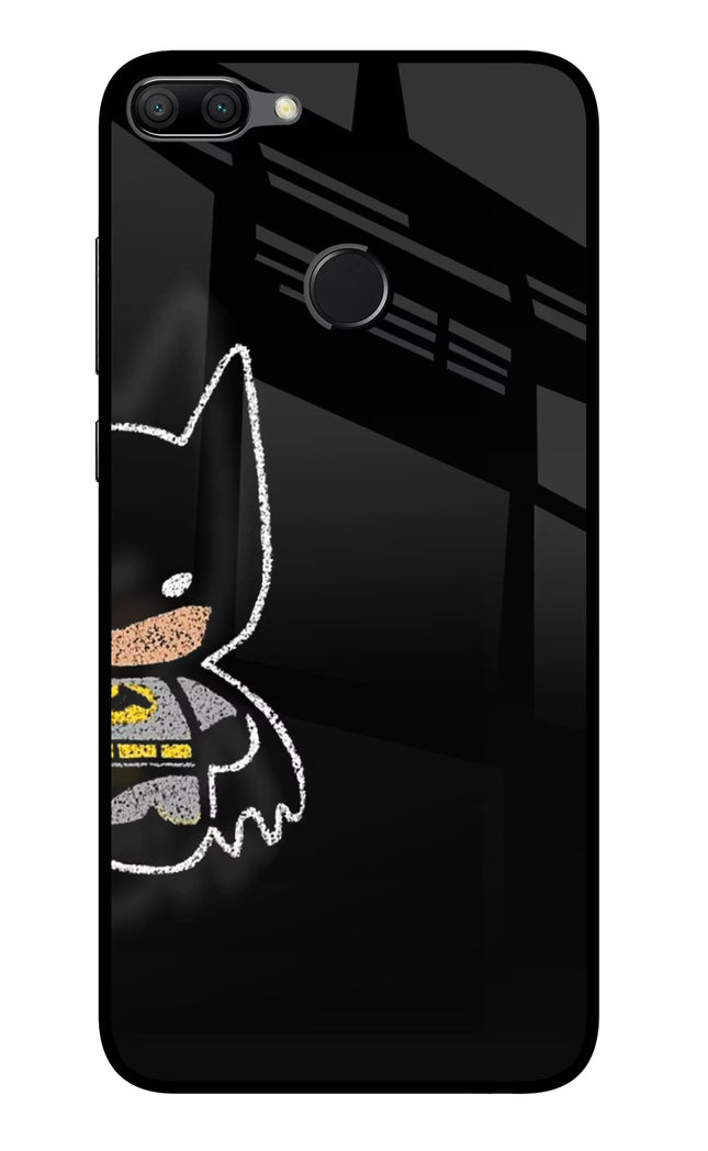 Bat Kitty Honor 9N Glass Case Back Cover by Casekaro
