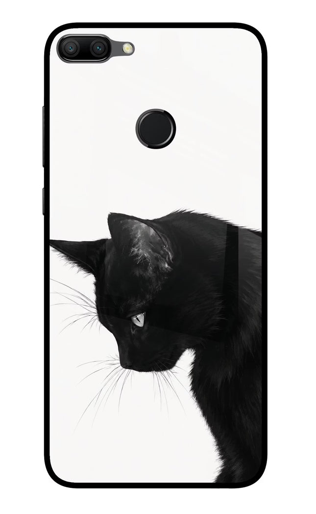Shadow Gaze Honor 9N Glass Case Back Cover by Casekaro