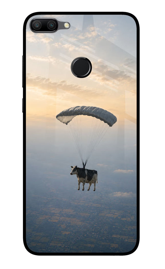 Skydiving Cow Honor 9N Glass Case