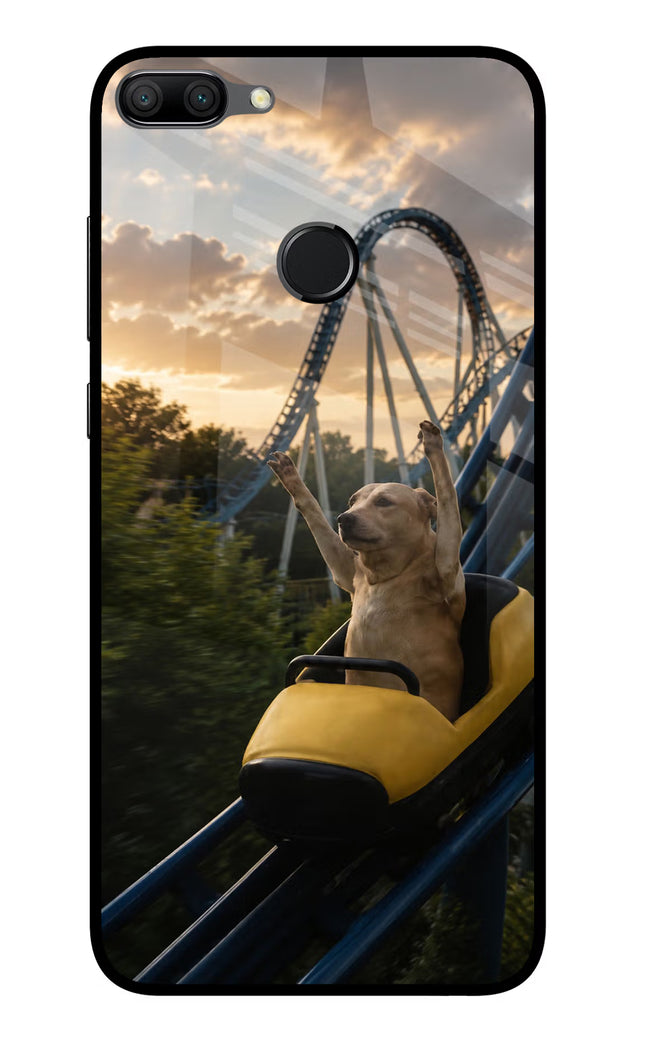 Rollercoaster Dog Honor 9N Glass Case Back Cover by Casekaro