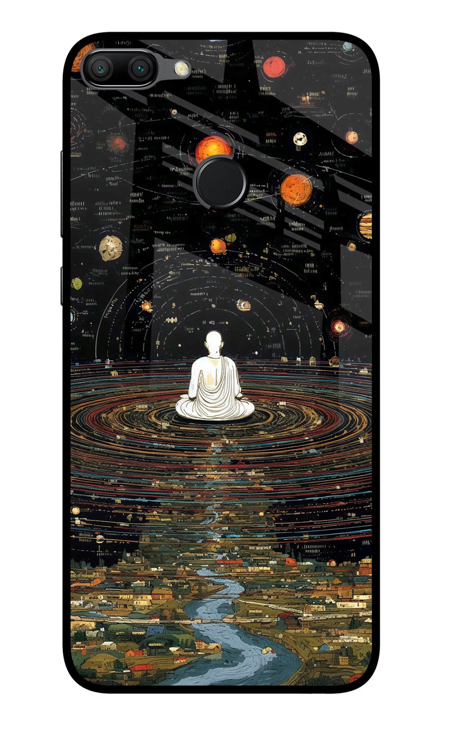 Space Monk Honor 9N Back Cover, Glass case