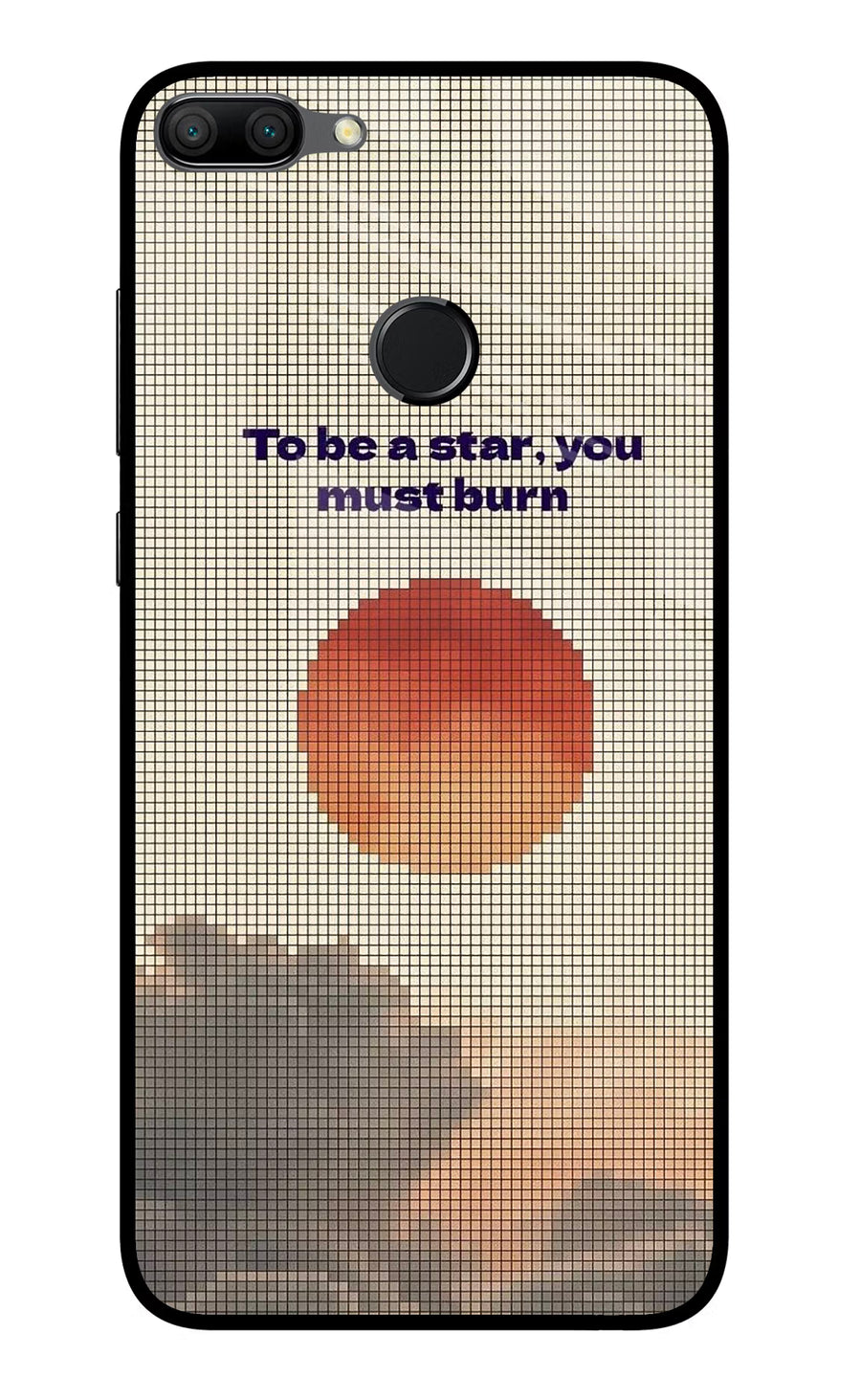 Pixel Sun Honor 9N Back Cover, Glass case