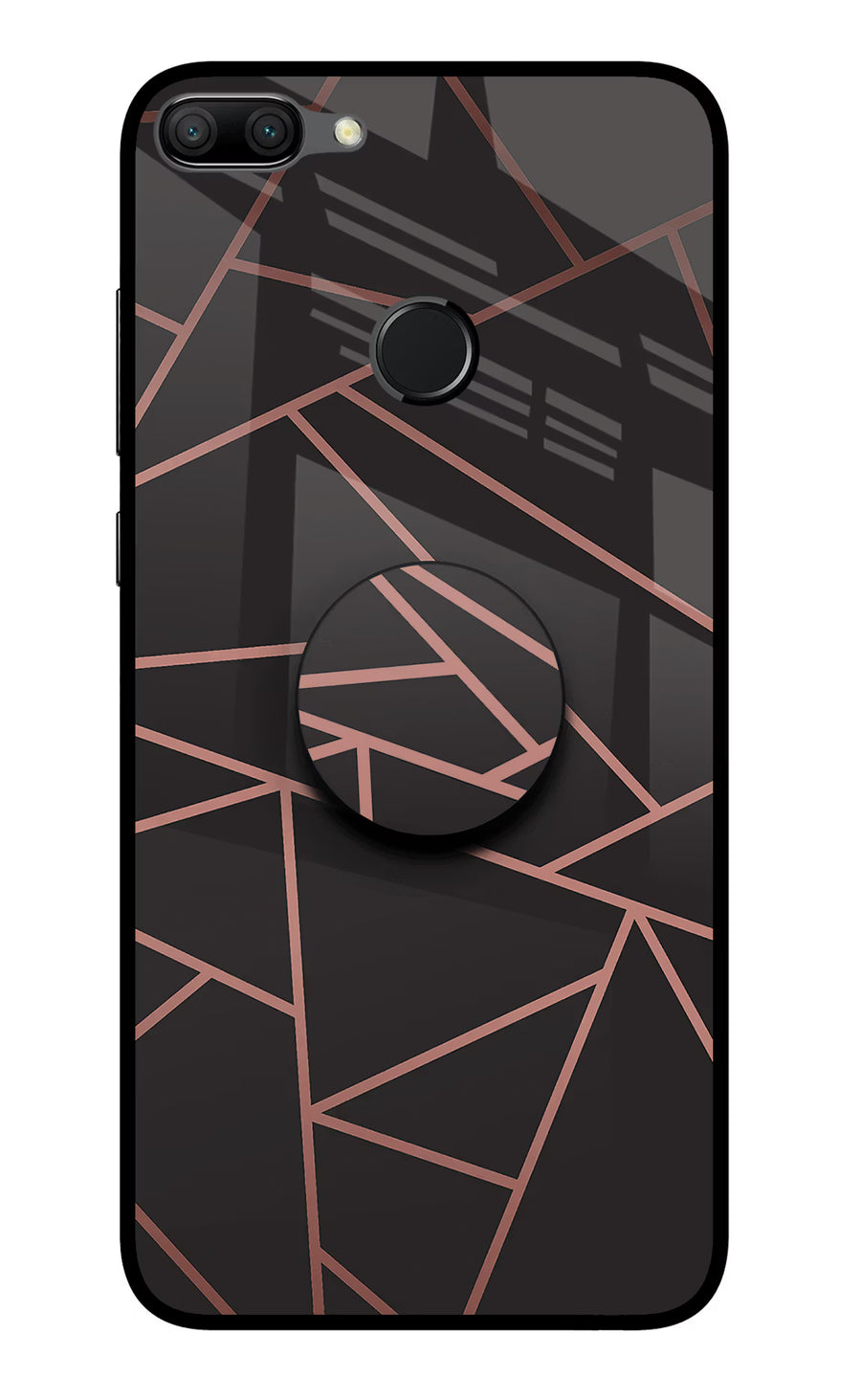 Geometric Pattern Honor 9N Pop Case, Glass case