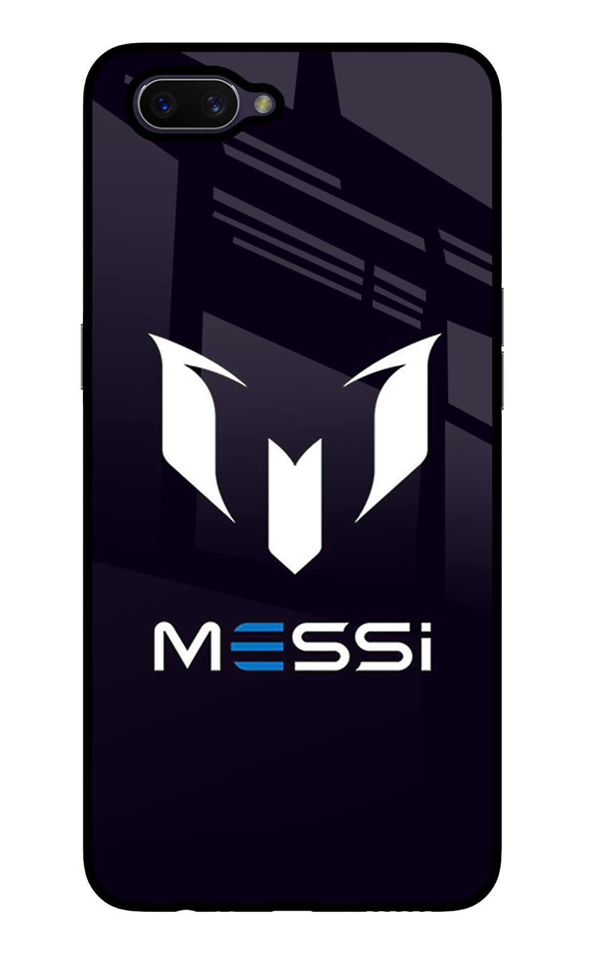 Messi Logo Oppo A3S Glass Case