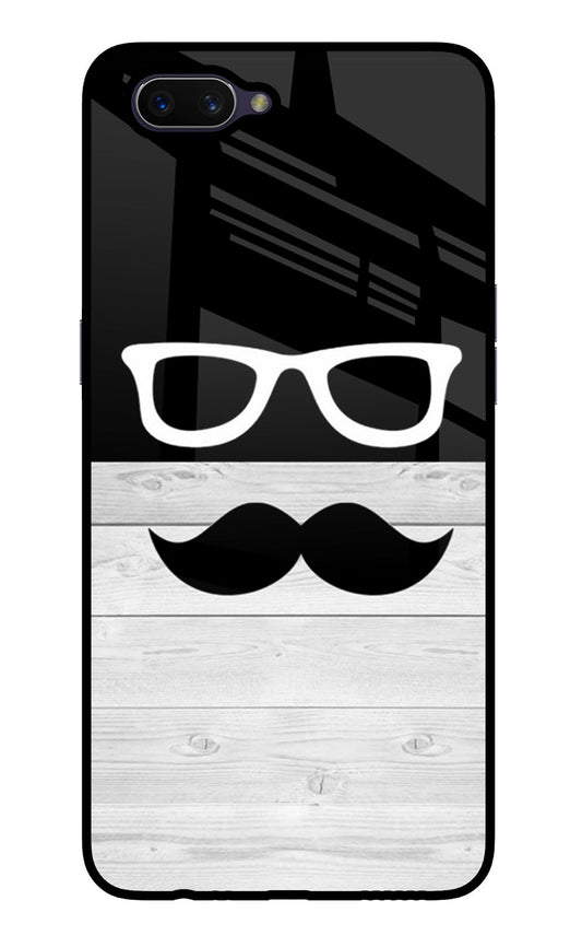 Mustache Oppo A3S Glass Case