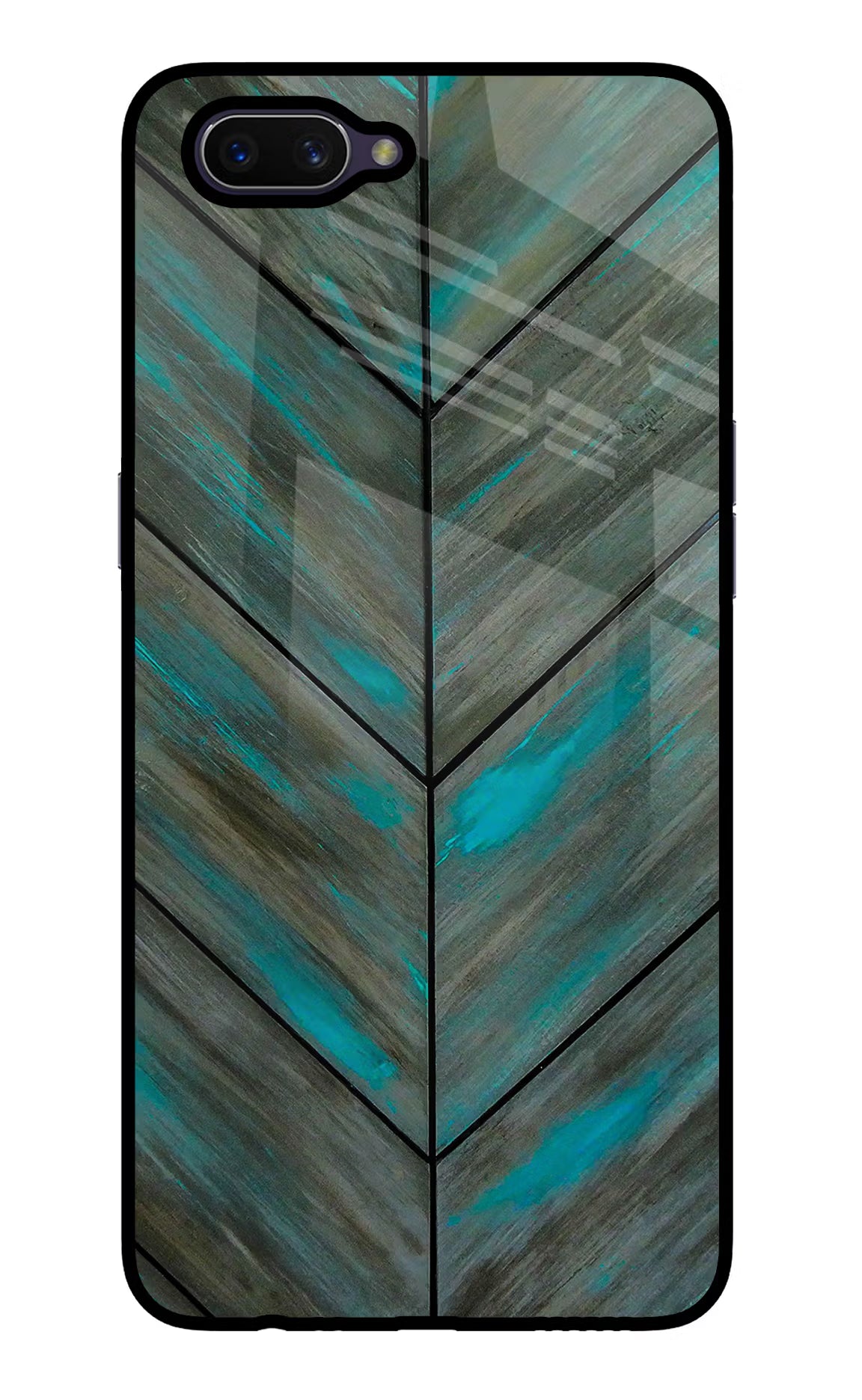 Pattern Oppo A3S Glass Case Back Cover by Casekaro