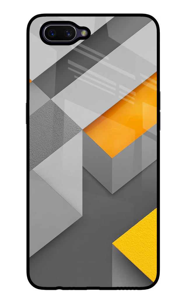Abstract Oppo A3S Glass Case Back Cover by Casekaro