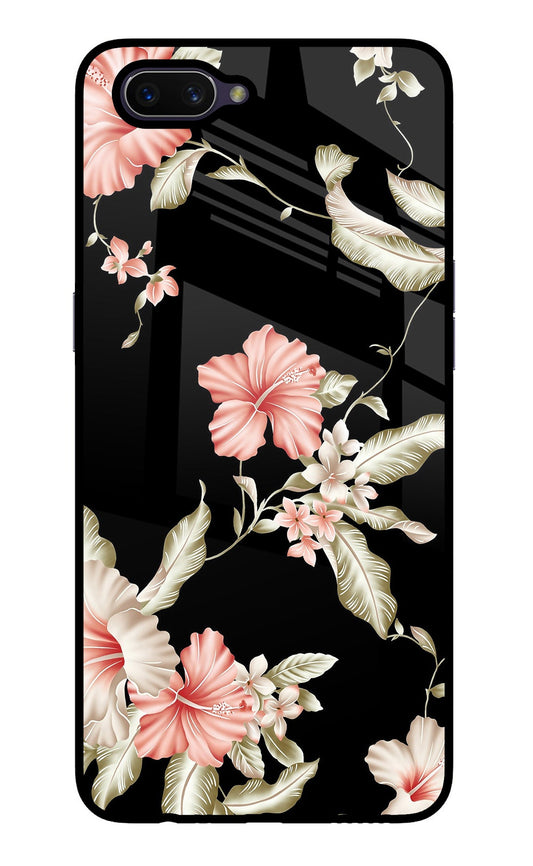 Flowers Oppo A3S Glass Case