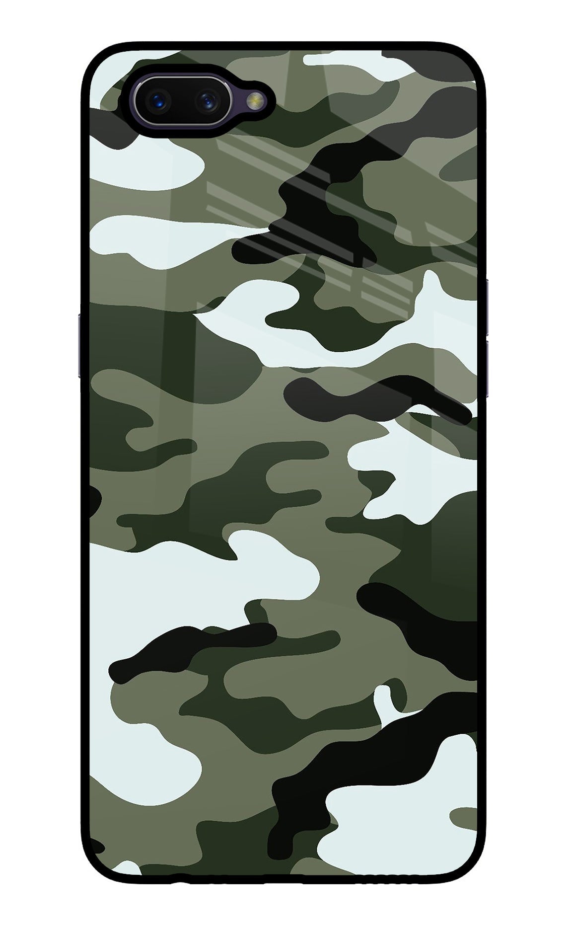 Camouflage Oppo A3S Back Cover