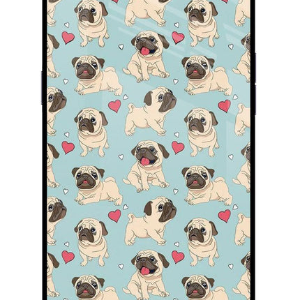 Pug Dog Oppo A3S Glass Case Back Cover by Casekaro