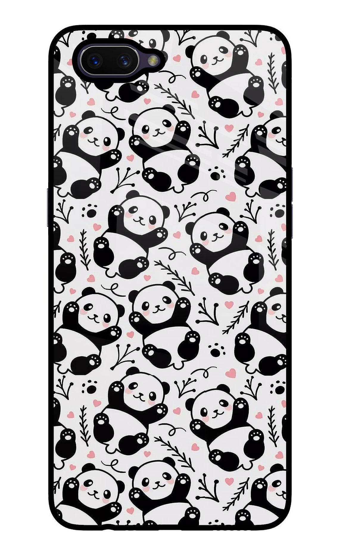 Cute Panda Oppo A3S Back Cover