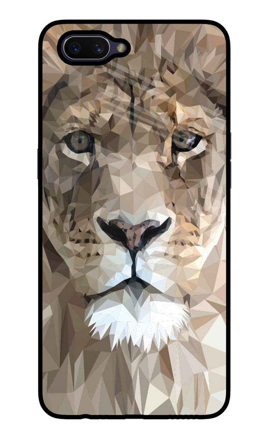 Lion Art Oppo A3S Glass Case