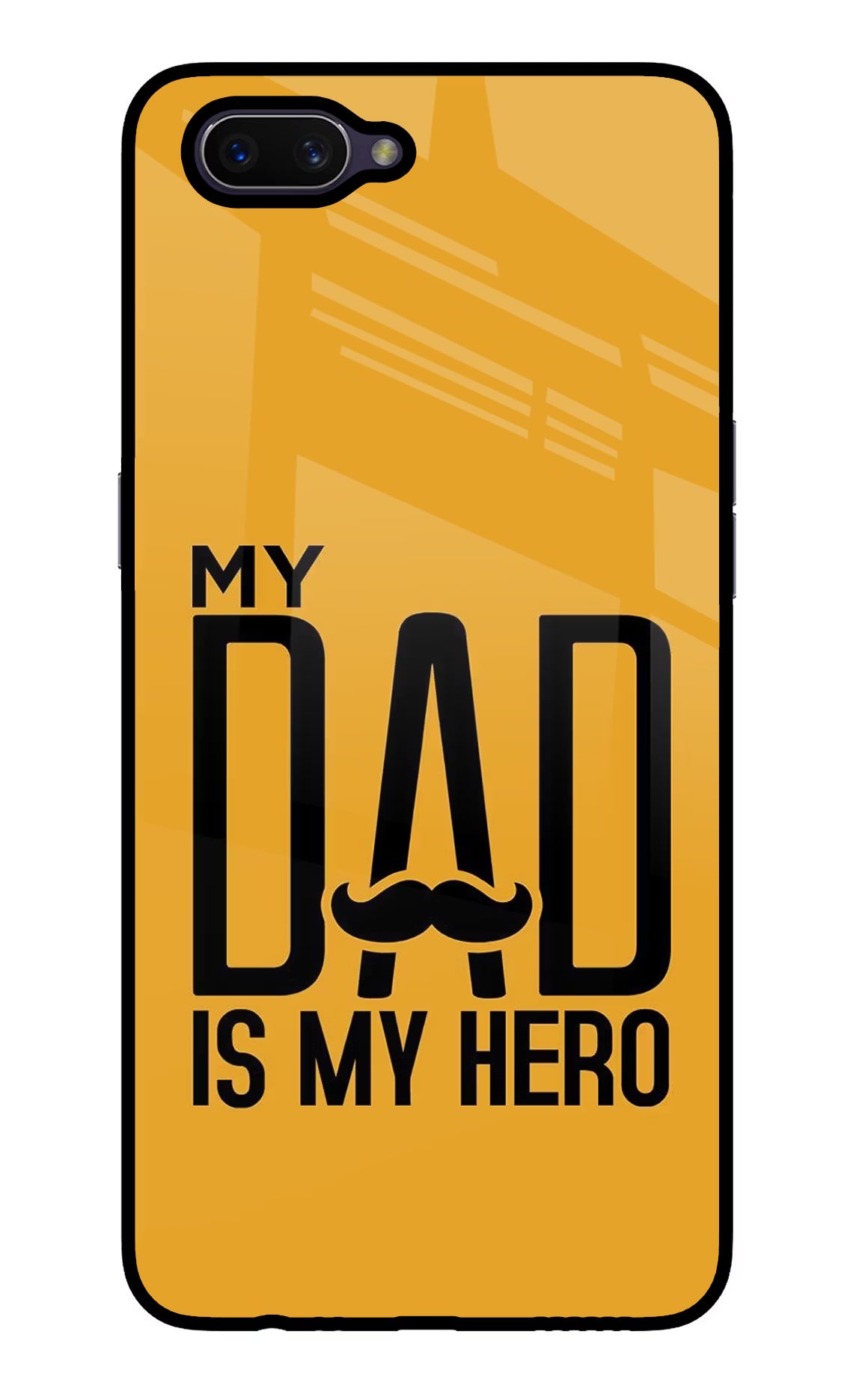 My Dad Is My Hero Oppo A3S Glass Case Back Cover by Casekaro