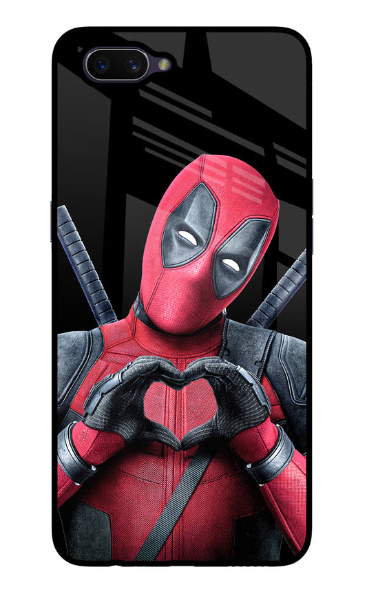 Deadpool Oppo A3S Glass Case