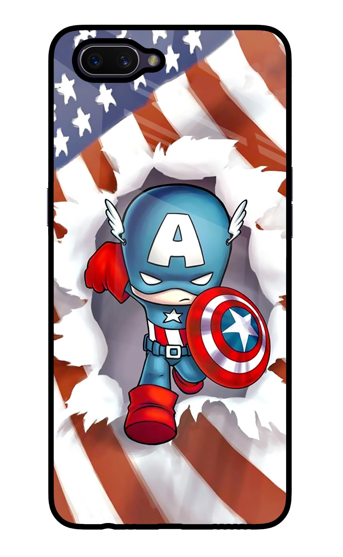 Captain America Oppo A3S Back Cover