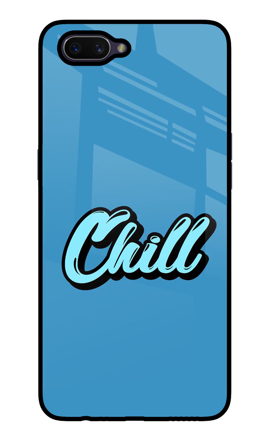 Chill Oppo A3S Glass Case Back Cover by Casekaro