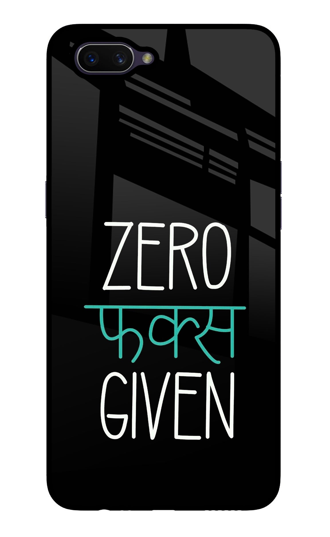 Zero Fucks Given Oppo A3S Back Cover